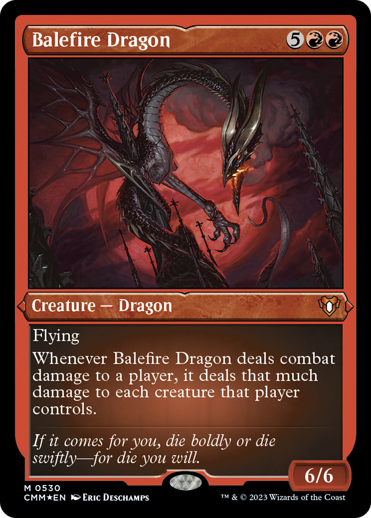 Balefire Dragon (Foil Etched) [Commander Masters] | North Game Den