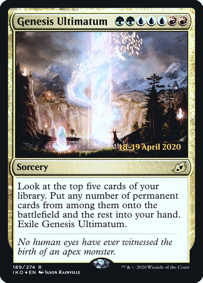 Genesis Ultimatum  [Ikoria: Lair of Behemoths Prerelease Promos] | North Game Den