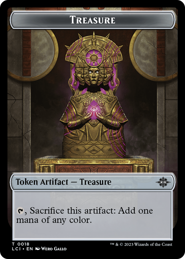 Treasure (0018) // Bat Double-Sided Token [The Lost Caverns of Ixalan Tokens] | North Game Den