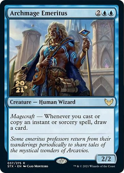 Archmage Emeritus [Strixhaven: School of Mages Prerelease Promos] | North Game Den