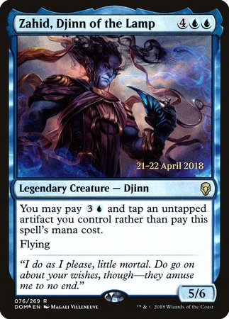 Zahid, Djinn of the Lamp [Dominaria Promos] | North Game Den