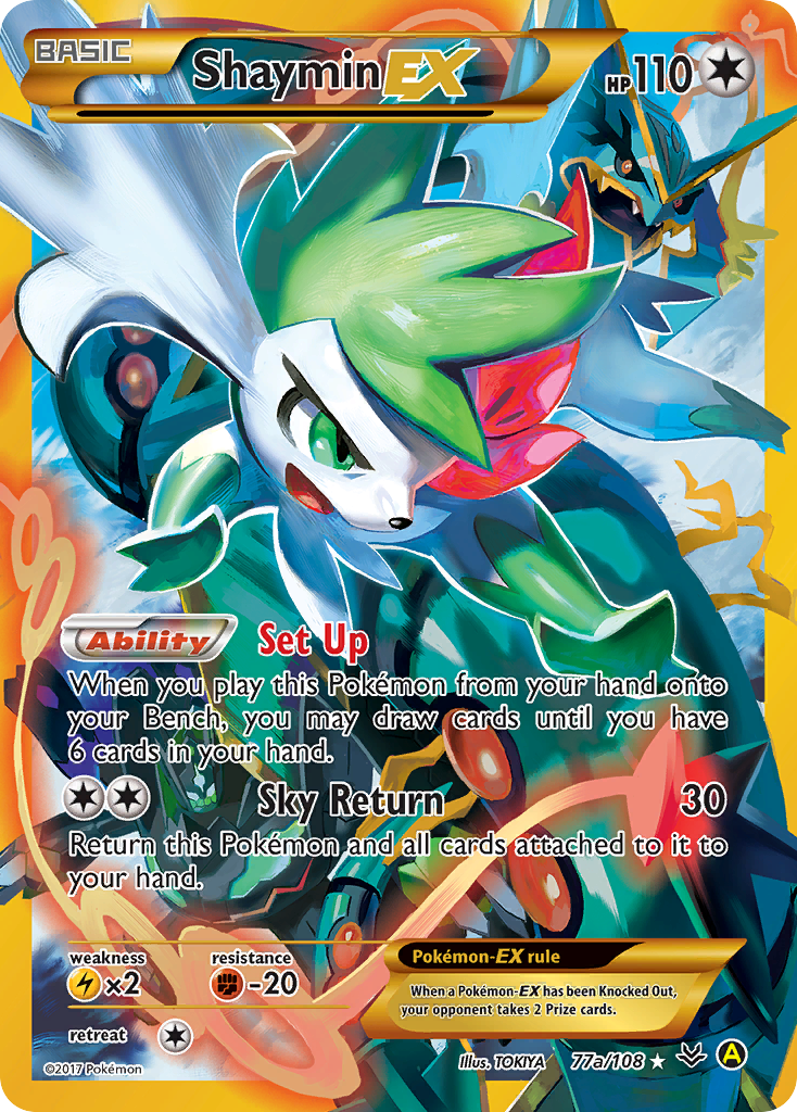 Shaymin EX (77a/108) [Alternate Art Promos] | North Game Den