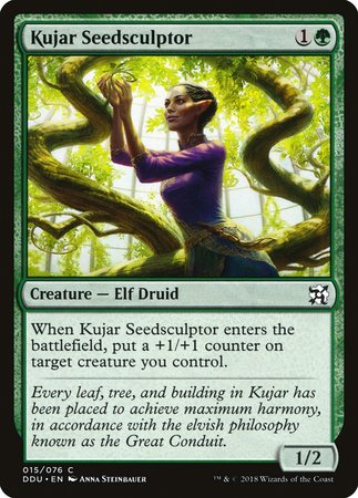 Kujar Seedsculptor [Duel Decks: Elves vs. Inventors] | North Game Den