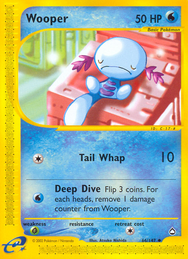 Wooper (66/147) [Aquapolis] | North Game Den