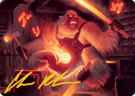 Kami of Industry Art Card (Gold-Stamped Signature) [Kamigawa: Neon Dynasty Art Series] | North Game Den