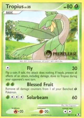 Tropius (52/111) (Prerelease Promo) [Nintendo: Black Star Promos] | North Game Den