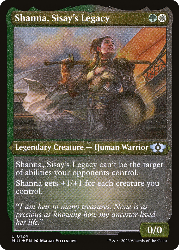 Shanna, Sisay's Legacy (Foil Etched) [Multiverse Legends] | North Game Den