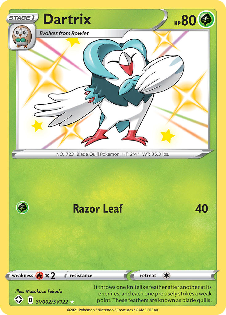 Dartrix (SV002/SV122) [Sword & Shield: Shining Fates] | North Game Den