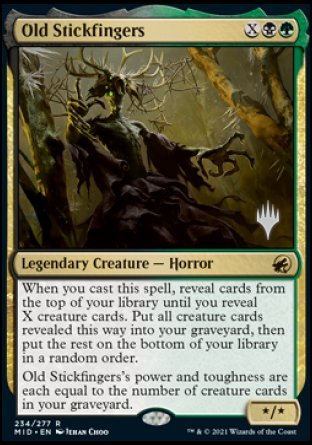 Old Stickfingers (Promo Pack) [Innistrad: Midnight Hunt Promos] | North Game Den