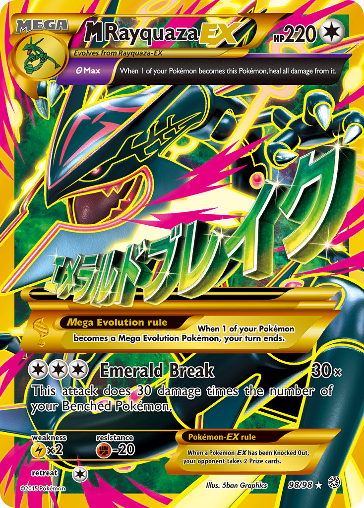 M Rayquaza EX (98/98) [XY: Ancient Origins] | North Game Den