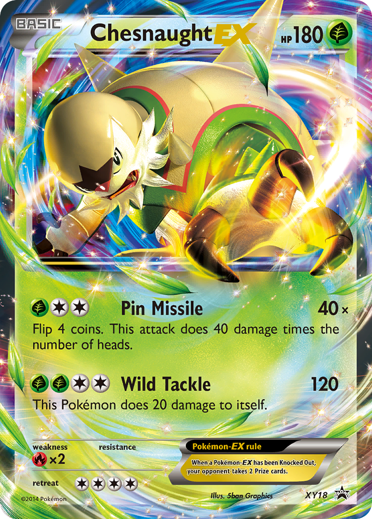 Chesnaught EX (XY18) [XY: Black Star Promos] | North Game Den