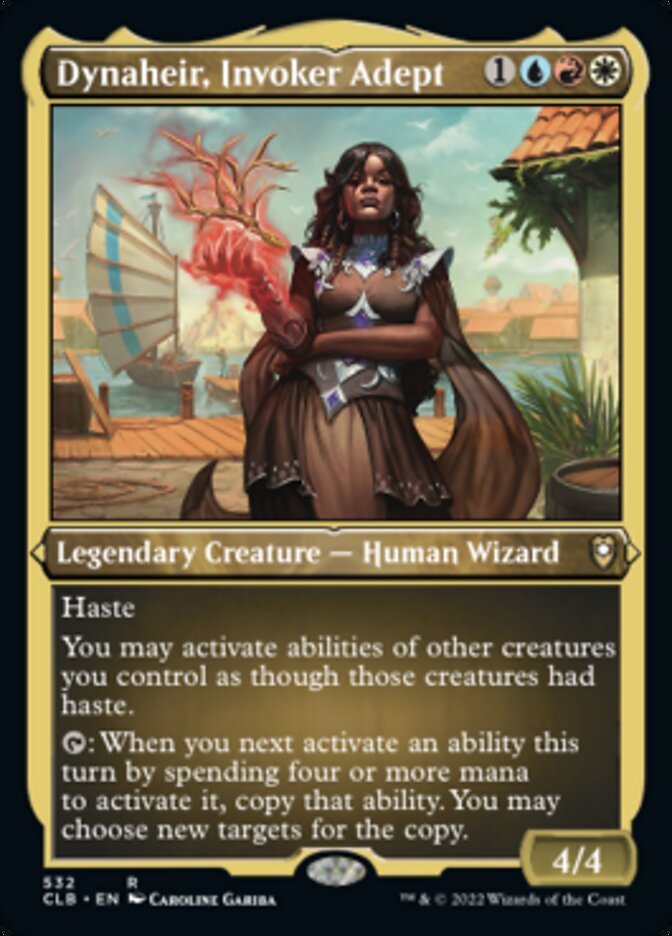 Dynaheir, Invoker Adept (Foil Etched) [Commander Legends: Battle for Baldur's Gate] | North Game Den