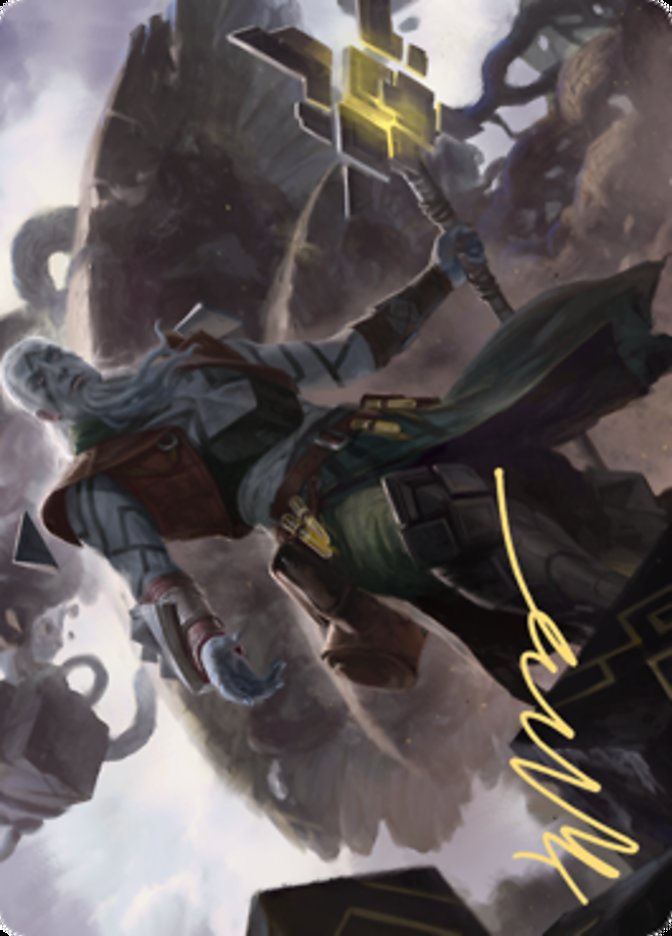 Orah, Skyclave Hierophant Art Card (Gold-Stamped Signature) [Zendikar Rising Art Series] | North Game Den