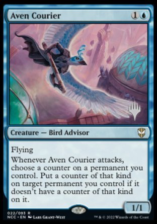 Aven Courier (Promo Pack) [Streets of New Capenna Commander Promos] | North Game Den
