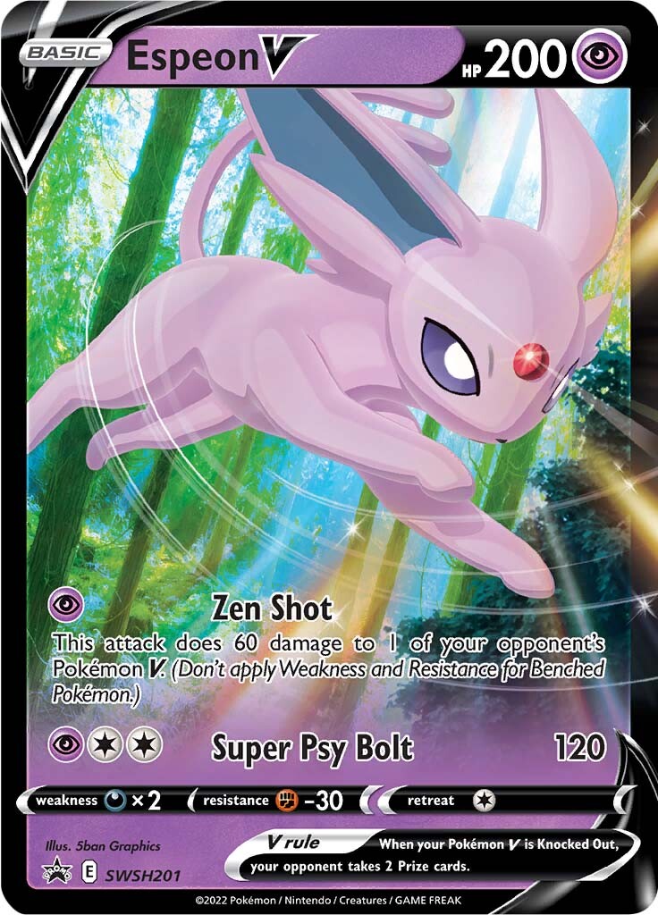 Espeon V (SWSH201) [Sword & Shield: Black Star Promos] | North Game Den