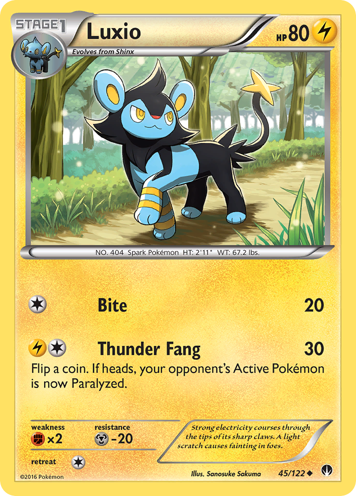 Luxio (45/122) [XY: BREAKpoint] | North Game Den