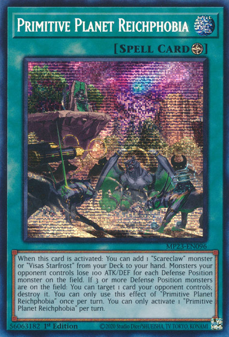 Primitive Planet Reichphobia [MP23-EN096] Prismatic Secret Rare | North Game Den