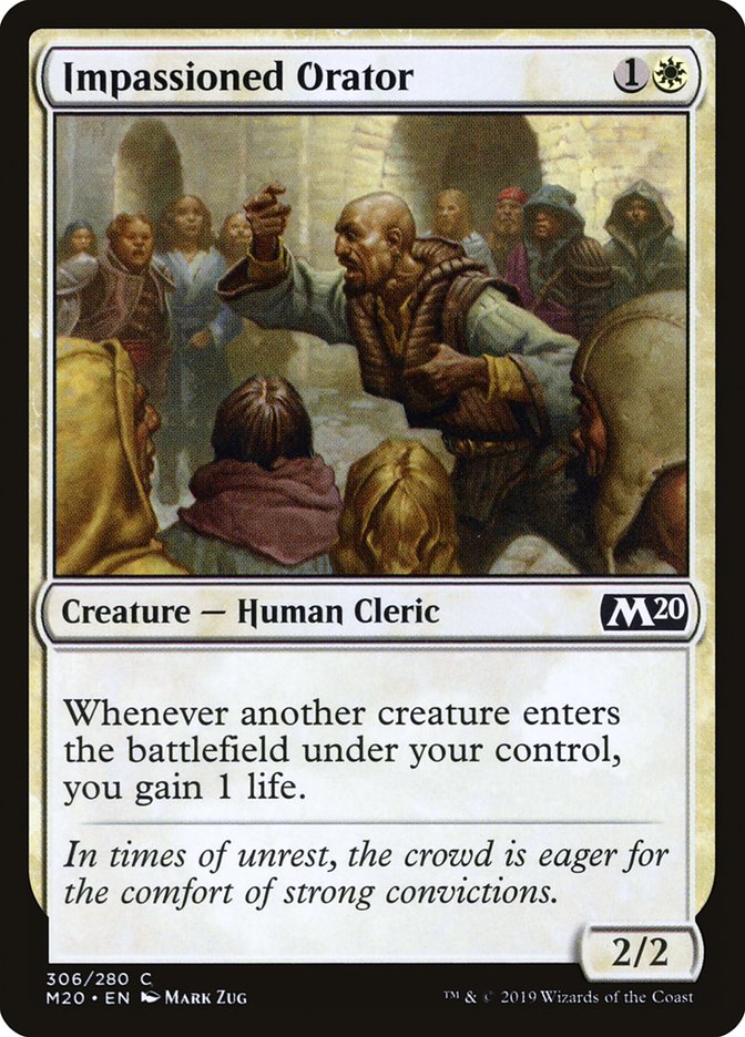 Impassioned Orator [Core Set 2020] | North Game Den