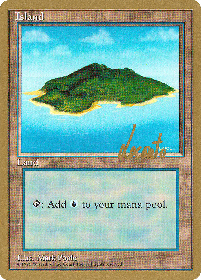 Island (ml367) (Michael Loconto) [Pro Tour Collector Set] | North Game Den