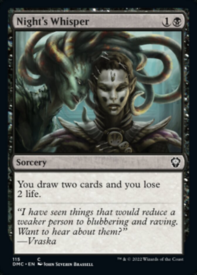 Night's Whisper [Dominaria United Commander] | North Game Den