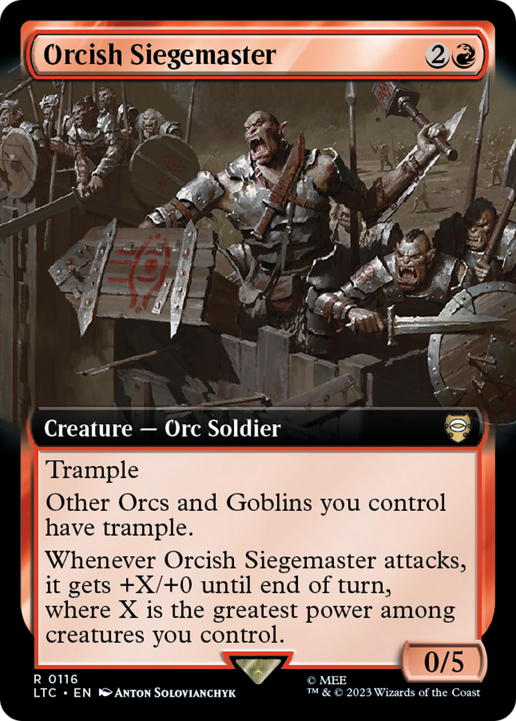 Orcish Siegemaster (Extended Art) [The Lord of the Rings: Tales of Middle-Earth Commander] | North Game Den