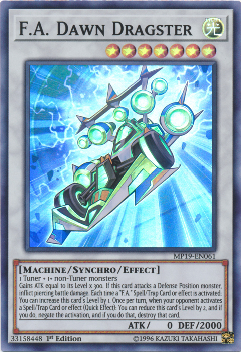 F.A. Dawn Dragster [MP19-EN061] Super Rare | North Game Den