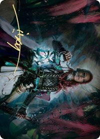 Tergrid, God of Fright Art Card (Gold-Stamped Signature) [Kaldheim: Art Series] | North Game Den