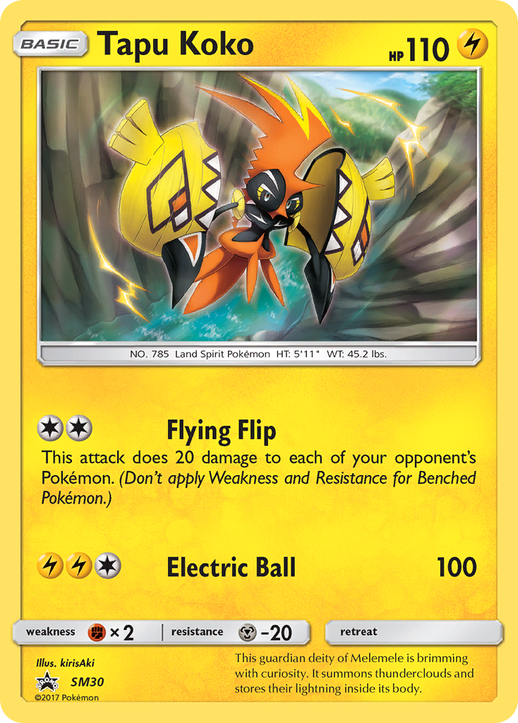 Tapu Koko (SM30) [Sun & Moon: Black Star Promos] | North Game Den