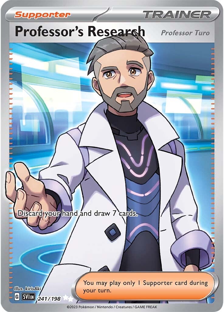 Professor's Research (Professor Turo) (241/198) [Scarlet & Violet: Base Set] | North Game Den