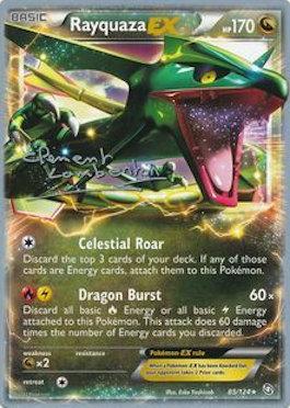 Rayquaza EX (85/124) (Anguille Sous Roche - Clement Lamberton) [World Championships 2013] | North Game Den