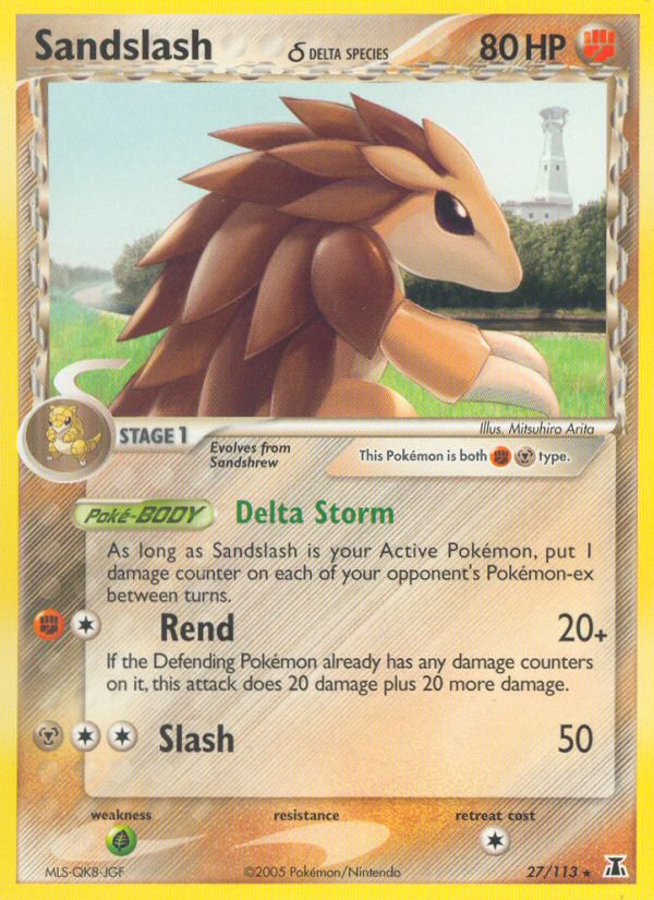 Sandslash (27/113) (Delta Species) [EX: Delta Species] | North Game Den