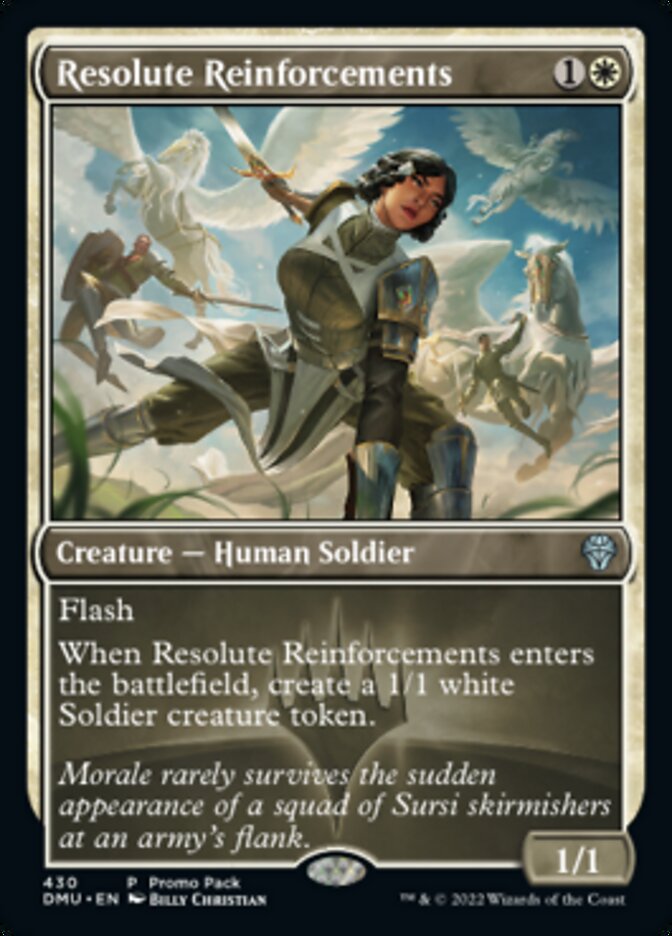 Resolute Reinforcements (Promo Pack) [Dominaria United Promos] | North Game Den