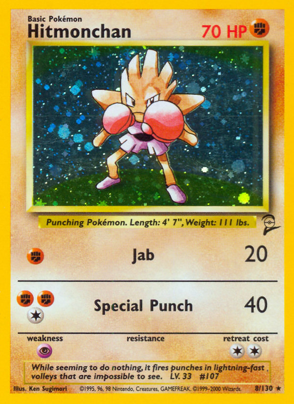 Hitmonchan (8/130) [Base Set 2] | North Game Den