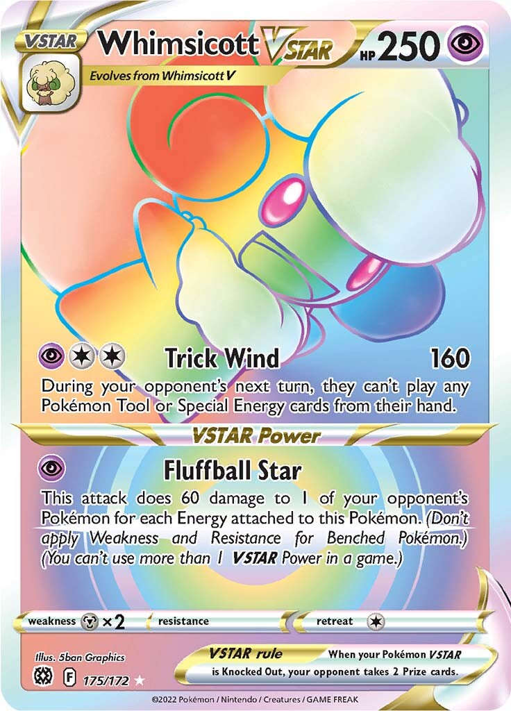 Whimsicott VSTAR (175/172) [Sword & Shield: Brilliant Stars] | North Game Den