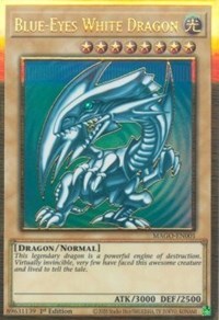 Blue-Eyes White Dragon [MAGO-EN001] Gold Rare | North Game Den