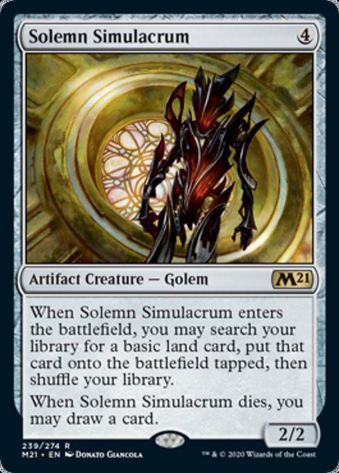 Solemn Simulacrum [Core Set 2021] | North Game Den