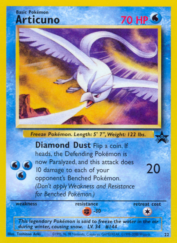 Articuno (22) [Wizards of the Coast: Black Star Promos] | North Game Den