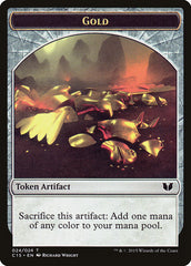 Gold // Knight (005) Double-Sided Token [Commander 2015 Tokens] | North Game Den
