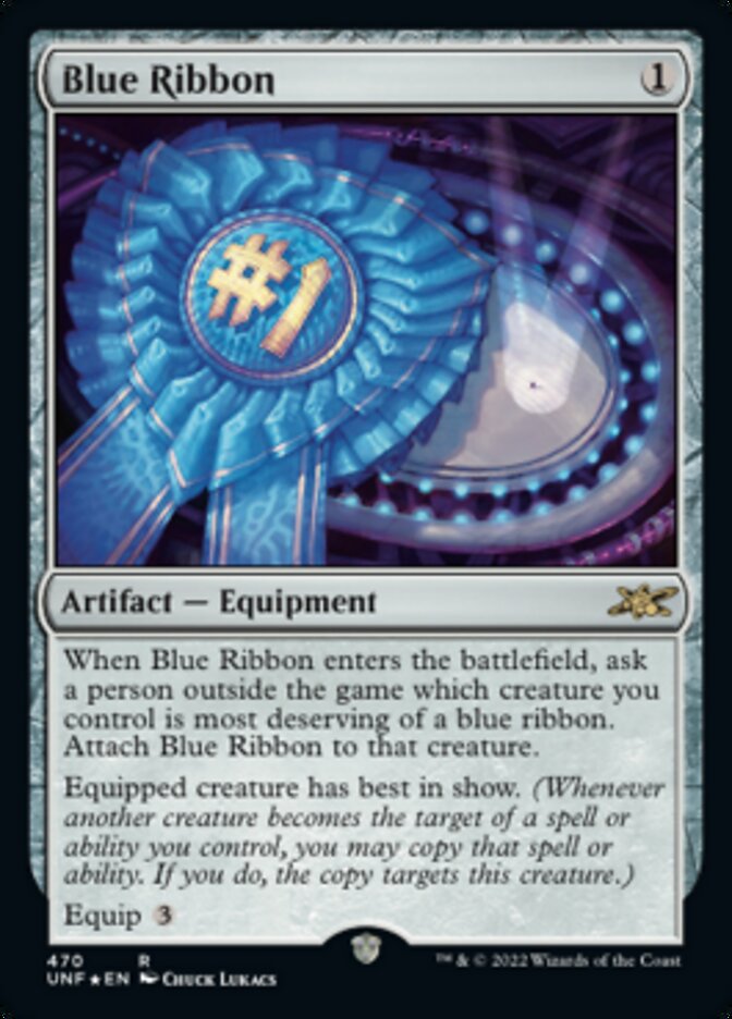 Blue Ribbon (Galaxy Foil) [Unfinity] | North Game Den