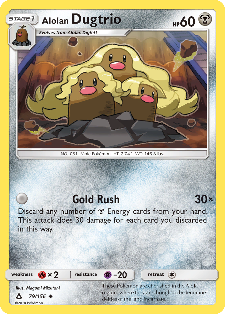 Alolan Dugtrio (79/156) [Sun & Moon: Ultra Prism] | North Game Den