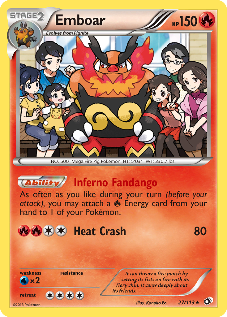 Emboar (27/113) (Theme Deck Exclusive) [Black & White: Legendary Treasures] | North Game Den