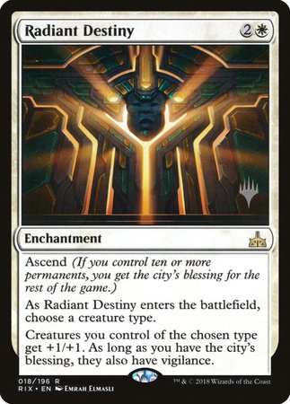 Radiant Destiny [Rivals of Ixalan Promos] | North Game Den