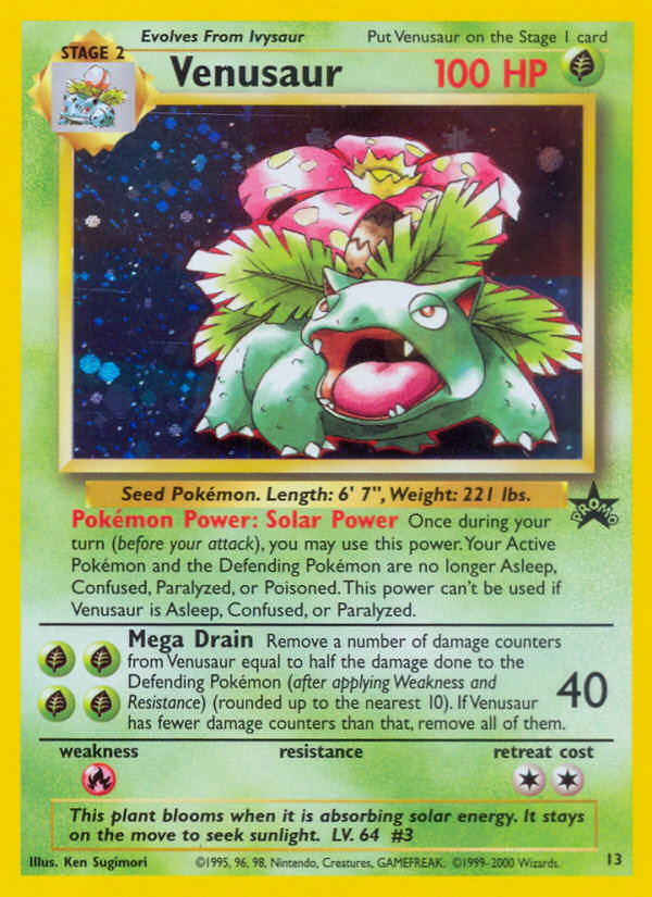 Venusaur (13) [Wizards of the Coast: Black Star Promos] | North Game Den