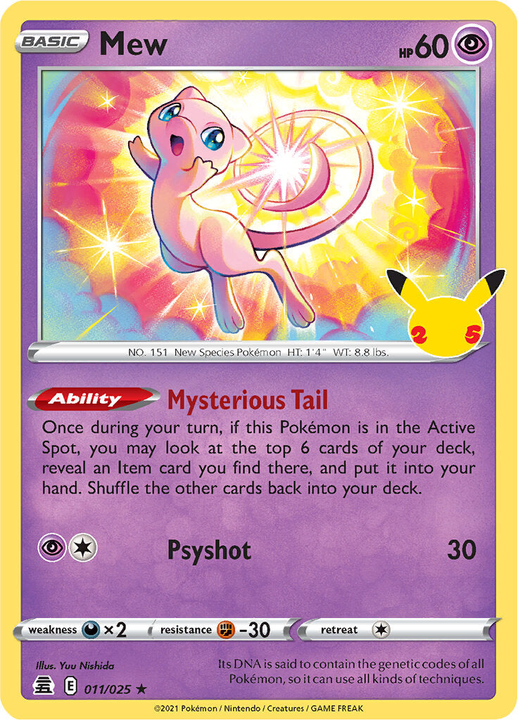 Mew (011/025) [Celebrations: 25th Anniversary] | North Game Den