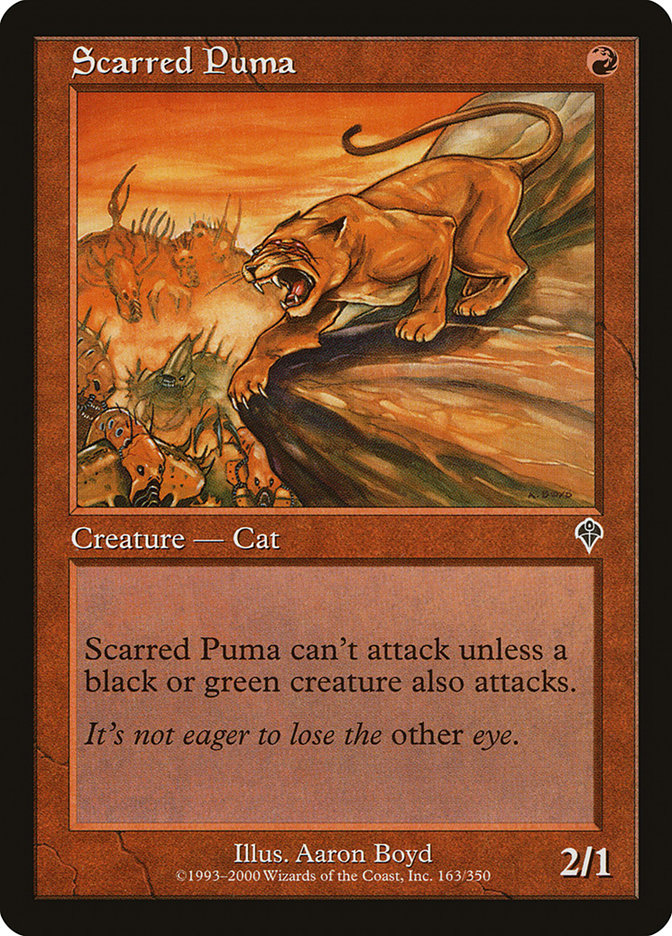 Scarred Puma [Invasion] | North Game Den