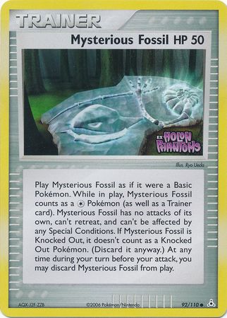 Mysterious Fossil (92/110) (Stamped) [EX: Holon Phantoms] | North Game Den