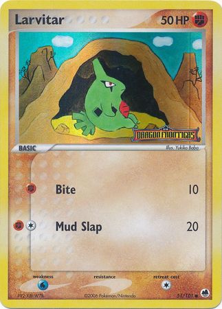 Larvitar (51/101) (Stamped) [EX: Dragon Frontiers] | North Game Den