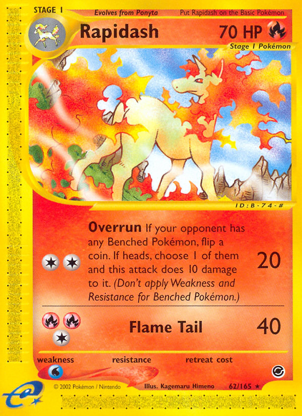 Rapidash (62/165) [Expedition: Base Set] | North Game Den