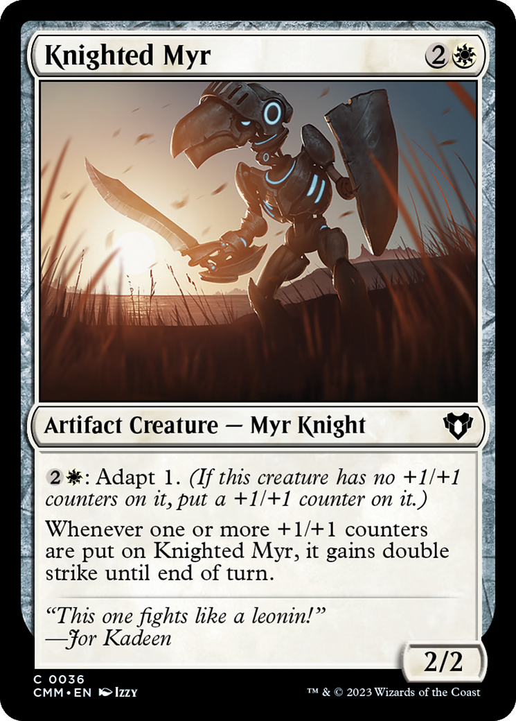 Knighted Myr [Commander Masters] | North Game Den