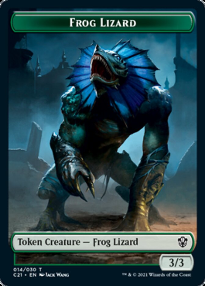 Frog Lizard // Elephant Token [Commander 2021 Tokens] | North Game Den